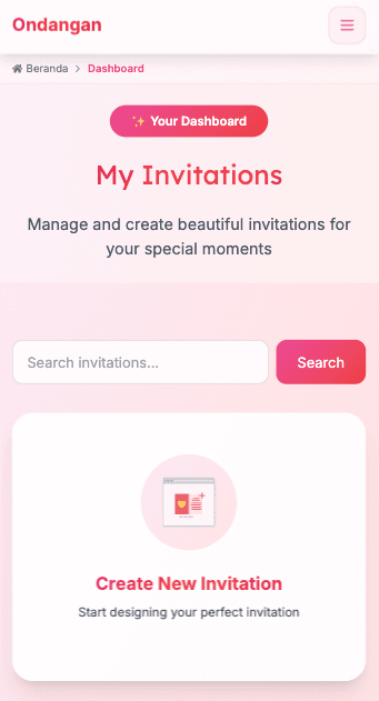 Langkah 3 - Halaman Dashboard