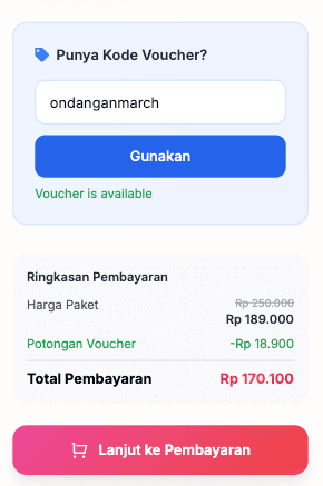 Langkah 7 - Lanjutkan Pembayaran